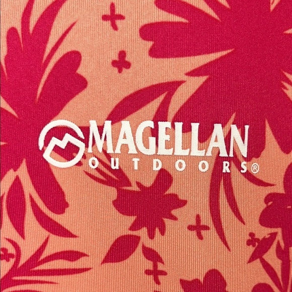 Magellan Outdoor Pink Floral Long Sleeve Shirt Boyfriend Fit Fish Gear Size XL - Picture 3 of 14